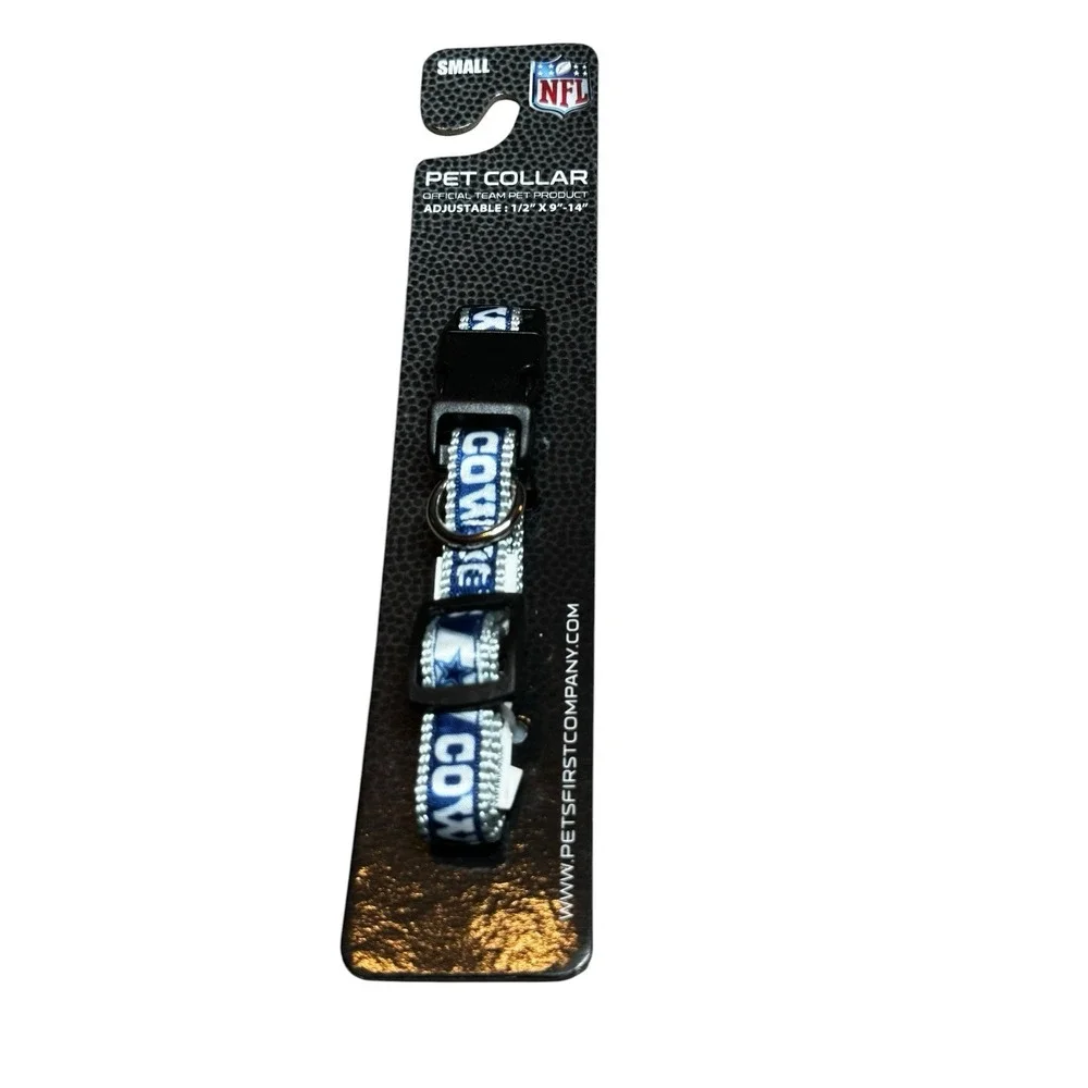 NFL Dallas Cowboys Dog Collar Small Adjustable Pet Official